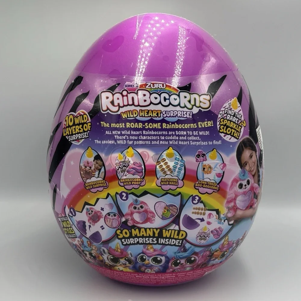 Rainbocorns‎ Wild Heart Surprise Series 3 Zebra Plush by ZURU NEW NIB